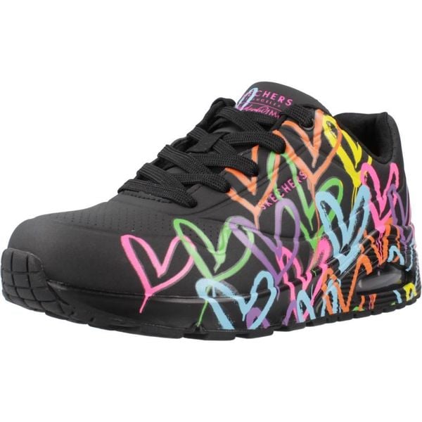 Buty SKECHERS UNO Czarny. Czarne trekkingi Skechers, z materiału, trekkingowe. Za 343.99 zł.