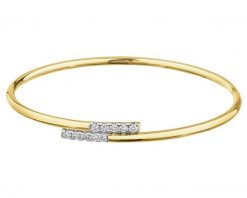 Bransoletka z żółtego złota z brylantami - 0,39 ct - próba 585. Żółte bransoletki Apart, z brylantem, złote. Za 8,590.00 zł.