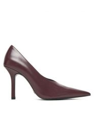 Patrizia Pepe Szpilki 8Z0106 L166 Fioletowy. Fioletowe szpilki Patrizia Pepe, bez wzorów, ze skóry, bez obcasa, na szpilce, bez zapięcia. Za 1,339.00 zł.