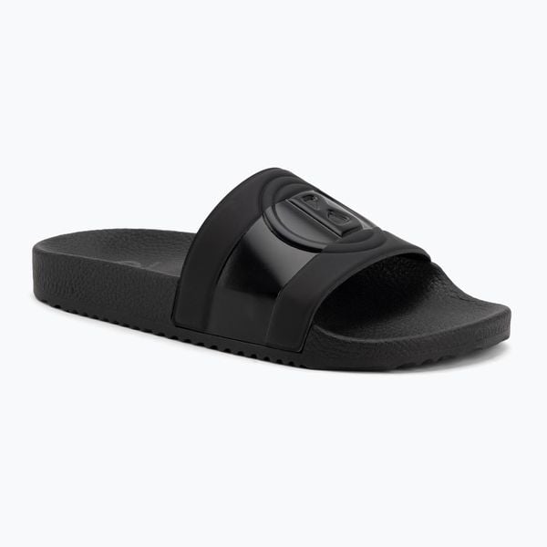 Klapki damskie BOGNER Belize 7 E. Czarne klapki Bogner, bez wzorów, z materiału, bez obcasa. Za 289.99 zł.