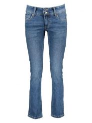 Pepe Jeans Dżinsy "Venus" - Slim fit - w kolorze niebieskim rozmiar: W32/L32. Niebieskie jeansy Pepe Jeans, l, z aplikacjami. Za 184.89 zł.