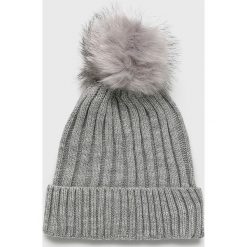 Tally Weijl - Czapka. Szare czapki TALLY WEIJL, bez wzorów, z dzianiny. W wyprzedaży za 29.90 zł.