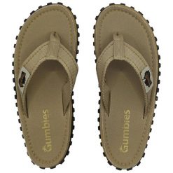 Japonki GUMBIES ISLANDER FLIP-FLOPS UNISEX. Brązowe klapki Gumbies, bez wzorów, bez obcasa. Za 109.99 zł.
