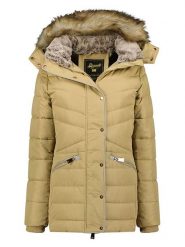 Geographical Norway Parka "Ajuju" w kolorze beżowym rozmiar: L. Brązowe parki Geographical Norway, l, bez kaptura. Za 234.42 zł.