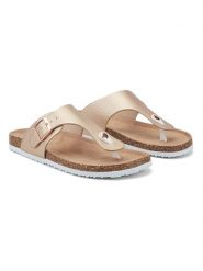 Inselhauptstadt Japonki w kolorze złotym rozmiar: 41. Żółte klapki Inselhauptstadt, bez wzorów, z otwartym noskiem, bez obcasa. Za 92.95 zł.