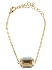 Otazu Pozłacana bransoletka z kryształem Swarovski rozmiar: onesize. Brązowe bransoletki Otazu, z kryształem, pozłacane. Za 126.99 zł.