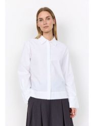 Soyaconcept Bluzka "Netti" w kolorze białym rozmiar: XS. Białe bluzki Soyaconcept, xs, bez wzorów, z bawełny, bez kołnierzyka, bez ramiączek. Za 209.95 zł.