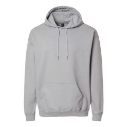 Bluza Z Kapturem Dla Dorosłych Unisex Softstyle Fleece Midweight. Czerwone bluzy GILDAN, l, bez wzorów, z bawełny, z kapturem. Za 161.99 zł.