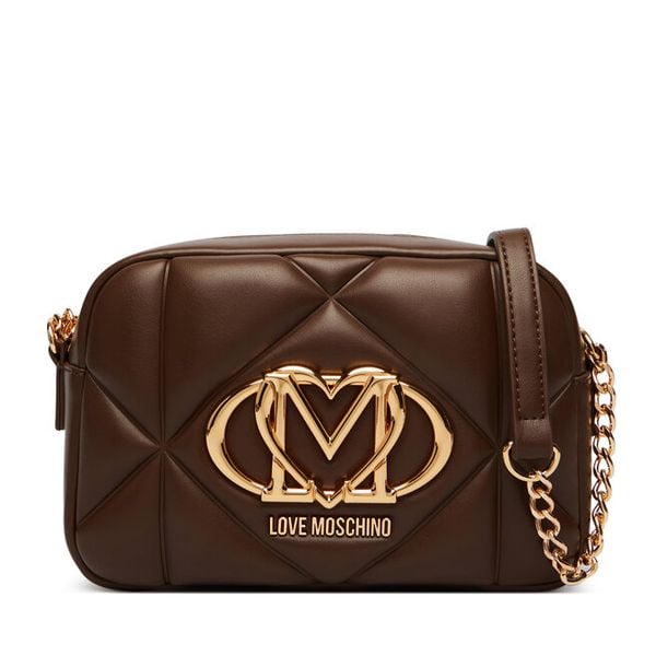 Torebka LOVE MOSCHINO. Brązowe listonoszki Love Moschino, bez wzorów, bez dodatków. Za 879.99 zł.