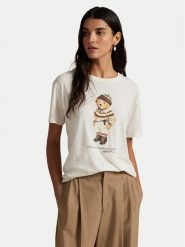 Polo Ralph Lauren T-Shirt 211A87162001 Écru Regular Fit. Koszulki polo Polo Ralph Lauren, s, bez wzorów, z bawełny, bez kołnierzyka, bez ramiączek. Za 619.99 zł.