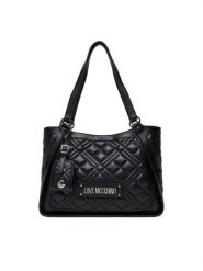 LOVE MOSCHINO Torebka JC4206PP0MLA000 Czarny. Czarne torebki klasyczne Love Moschino, bez wzorów, ze skóry, bez dodatków. Za 449.99 zł.