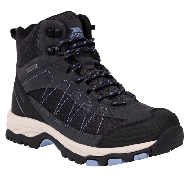 Buty Damskie Scree Suede Mid Cut. Szare trekkingi Trespass, z gumy, trekkingowe. Za 359.99 zł.