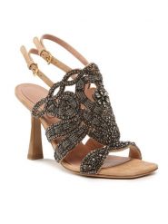 Alberta Ferretti Sandały 23151A6311 8021 Szary. Szare sandały Alberta Ferretti, bez wzorów, z tworzywa sztucznego, bez obcasa, na słupku, bez zapięcia. Za 4,179.00 zł.