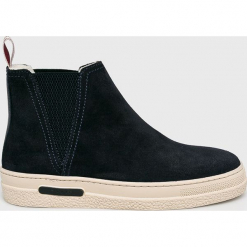 Gant - Botki Maria. Niebieskie botki GANT, bez wzorów, z gumy, bez obcasa, na obcasie, bez zapięcia. W wyprzedaży za 479.90 zł.
