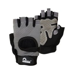 Rękawiczki treningowe Majestic Sport krótkie. Szare rękawiczki MAJESTIC SPORT, bez wzorów, sportowe. Za 44.99 zł.
