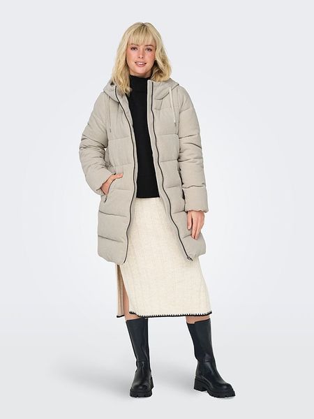 ONLY Płaszcz pikowany w kolorze beżowym rozmiar: M. Brązowe płaszcze Only, m, bez wzorów, bez kaptura. Za 187.96 zł.