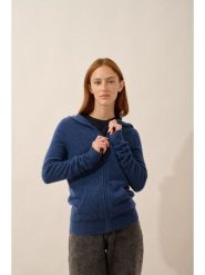 Just Cashmere Kaszmirowy kardigan "Debbie" w kolorze granatowym rozmiar: XL. Niebieskie kardigany Just Cashmere, xl, bez wzorów, z kaszmiru. Za 413.99 zł.