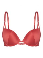 Triumph Biustonosz push-up Crazy Stupid Love 10222374 Koralowy. Pomarańczowe biustonosze Triumph, bez wzorów, z syntetyku. Za 149.99 zł.