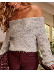 Milan Kiss Sweter w kolorze szarym rozmiar: XL. Szare swetry Milan Kiss, xl, bez wzorów, bez ramiączek. Za 113.99 zł.