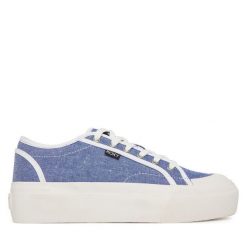 Trampki Roxy. Niebieskie trampki Roxy, bez wzorów, bez zapięcia. Za 169.99 zł.