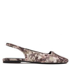 Baleriny DKNY. Brązowe baleriny DKNY, bez wzorów, bez obcasa. Za 529.99 zł.