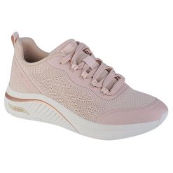 Buty sportowe Sneakersy damskie, Arch Fit S-Miles - Sonrisas. Brązowe obuwie sportowe Skechers, z materiału, bez zapięcia, trekkingowe, Skechers Sport. Za 399.99 zł.