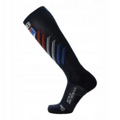 Skarpety narciarskie dla dorosłych UYN Natyon 3.0 Ski Socks Great Britain. Czarne skarpety Uyn, bez wzorów. Za 169.99 zł.