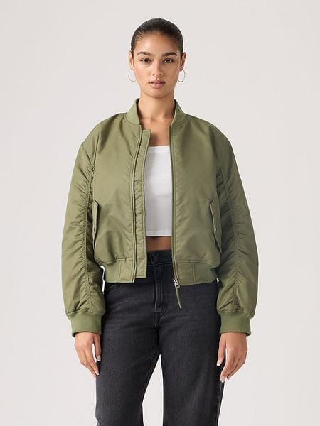 Levi's Kurtka w kolorze oliwkowym rozmiar: M. Brązowe kurtki Levi's®, m, bez wzorów, bez kaptura. Za 219.95 zł.