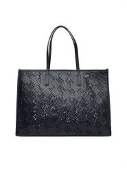 Tommy Hilfiger Torebka Th City AW0AW17501 Granatowy. Niebieskie shopper TOMMY HILFIGER, bez wzorów, ze skóry, bez dodatków. Za 799.99 zł.