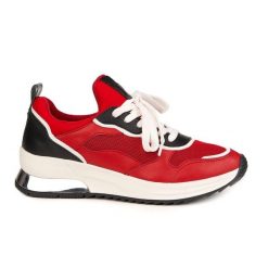 TAMARIS Sneakers ZLN 0517 czerwone. Czerwone sukienki Trespass, bez wzorów, ze skóry, sportowe, bez kołnierzyka, bez ramiączek, sportowe. Za 276.99 zł.
