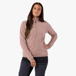 Bluza polarowa turystyka damska Swedemount Stryn Fleece szybkoschnąca. Brązowe bluzy SWEDEMOUNT, na zimę, bez wzorów, z polaru, bez kaptura. W wyprzedaży za 125.00 zł.