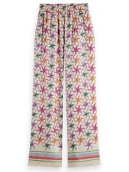 Scotch & Soda Spodnie w kolorze białym ze wzorem rozmiar: S/L30. Białe spodnie materiałowe Scotch & Soda, l, bez wzorów, z lyocellu, z podwyższonym stanem. Za 176.08 zł.
