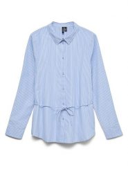 Vero Moda Koszula w kolorze błękitnym rozmiar: L. Niebieskie koszule Vero Moda, l, bez wzorów, z bawełny, bez kołnierzyka, bez ramiączek. Za 129.95 zł.