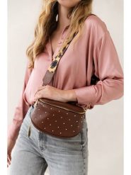 Anna Morellini Skórzana torebka "Domenica" w kolorze brązowym - 19 x 15 x 8 cm rozmiar: onesize. Brązowe torby na ramię Anna Morellini, bez wzorów, z materiału, na ramię, bez dodatków. Za 217.99 zł.