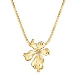 Yokoamii Naszyjnik kwiat z pozlacanej stopu metali Naszyjniki 1 ct Damski. Żółte naszyjniki Yokoamii, pozłacane. Za 169.99 zł.