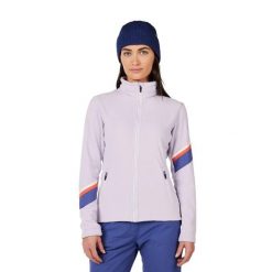 Kurtka narciarska polarowa damska Rossignol Strawpile. Fioletowe kurtki narciarskie Rossignol, l, bez wzorów, z materiału, bez kaptura, narciarskie. Za 309.99 zł.