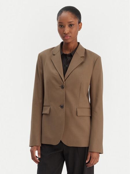 Tommy Hilfiger Marynarka Timeless WW0WW46662 Beżowy Regular Fit. Brązowe marynarki i żakiety TOMMY HILFIGER, bez wzorów, z syntetyku. Za 1,199.00 zł.