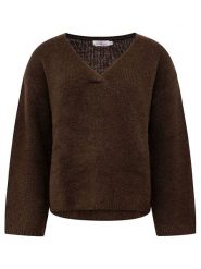 Zwillingsherz Sweter w kolorze brązowym rozmiar: M. Brązowe swetry Zwillingsherz, m, bez wzorów, ze splotem, bez ramiączek. Za 236.61 zł.