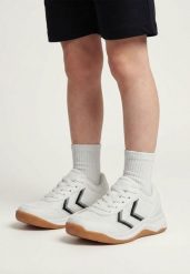 Buty halowe Hummel Multiplay Flex LC 2.0. Białe trekkingi Hummel, z materiału, do piłki ręcznej. Za 252.50 zł.