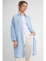 Josephine & Co Tunika "Dwight" w kolorze błękitnym rozmiar: 34. Niebieskie tuniki Josephine & Co, na co dzień, bez wzorów, ze lnu, bez kołnierzyka, bez ramiączek. Za 260.99 zł.