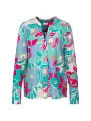 Seidensticker Bluzka w kolorze turkusowo-różowym rozmiar: 40. Różowe bluzki Seidensticker, bez wzorów, z bawełny, bez kołnierzyka, bez ramiączek. Za 152.62 zł.