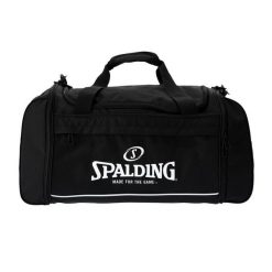 Torba sportowa Spalding Team Medium. Czarne torby na ramię SPALDING, bez wzorów, sportowe, na ramię, z nadrukiem, bez dodatków. Za 304.55 zł.
