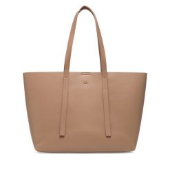 Torebka Gino Rossi. Brązowe shopper Gino Rossi, bez wzorów, bez dodatków. Za 139.99 zł.