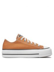Converse Trampki Chuck Taylor All Star Lift Platform Ox A11540C Pomarańczowy. Brązowe trampki Converse, bez wzorów, z materiału, bez zapięcia. Za 249.99 zł.