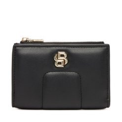 Mały Portfel Damski BOSS. Czarne portfele Boss, bez wzorów. Za 429.99 zł.
