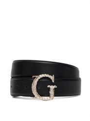 Guess Pasek BW9367 P6335 Czarny. Czarne paski Guess, z aplikacjami, ze skóry. Za 284.99 zł.