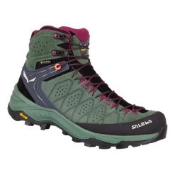 Buty trekkingowe damskie Salewa WS Alp Trainer 2 Mid Gtx. Czarne trekkingi Salewa, z gumy. Za 952.99 zł.