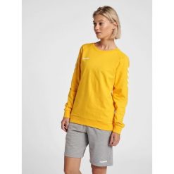 Bluza do piłki ręcznej damska Hummel Go Cotton Sweatshirt Woman. Zielone bluzy Hummel, s, bez wzorów, z bawełny, bez kaptura. Za 169.95 zł.