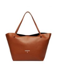 Patrizia Pepe Torebka 2B0130/L148-B111 Brązowy. Brązowe shopper Patrizia Pepe, bez wzorów, ze skóry, bez dodatków. Za 1,289.00 zł.