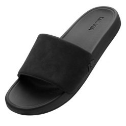 Damskie Klapki Kubota Premium Suede Essence Czarne 36. Czarne klapki Kubota, bez wzorów, bez obcasa. Za 159.99 zł.